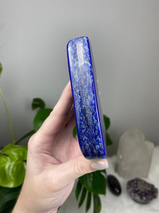 Dark Blue Lapis Lazuli Slab | Sparkly Pyrite Flakes from Curious Muse Crystals Tagged with blue, crown chakra, gold, hide-notify-btn, lapis, Lapis lazuli, pyrite, ultramarine