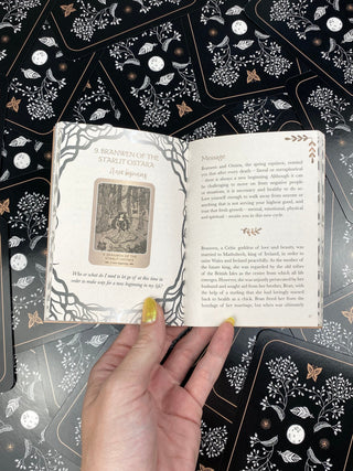 Wild Woman Oracle: Witchy Feminine Dark Cards with Guidebook from Curious Muse Crystals Tagged with alternative tarot, art nouveau, divination tool, ethereal visions, gilded tarot, gold foil, illuminated tarot, major arcana, minor arcana, pastel tarot, tarot deck, throat chakra, with guidebook