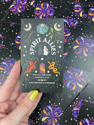 Spirit Allies Oracle Deck from Curious Muse Crystals Tagged with alternative tarot, art nouveau, divination tool, ethereal visions, gilded tarot, gold foil, hide-notify-btn, illuminated tarot, major arcana, minor arcana, pastel tarot, tarot deck, throat chakra, with guidebook