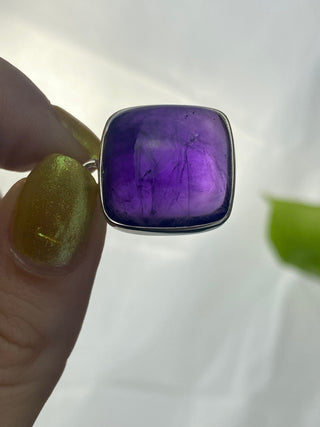 Amethyst in Sterling Silver Pendant from Curious Muse Crystals Tagged with amethyst, crystal energy, Crystal Jewelry, extra dark amethyst, hide-notify-btn, purple, reiki healing, silver crystal jewel, sterling silver, witchy jewelry