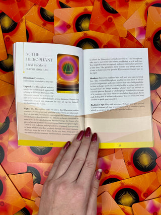 Radiant Wilds Tarot Deck - Desert Dreamscapes - Surrealism Art Divination from Curious Muse Crystals Tagged with alternative tarot, darker art style, desert dream oracle, divination tool, feminine tarot, liminal space tarot, major arcana, minor arcana, surrealism tarot, tarot deck, throat chakra, with guidebook