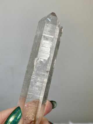 Nirvana Clear Quartz Seed Point | High Altitude Himalayan Crystal from Curious Muse Crystals Tagged with clear, hand mined crystal, hide-notify-btn, high altitude quartz, High vibration stone, Himalayan Quartz, manifesting Quartz, Nirvana Quartz, quartz, seed point, self healed crystal