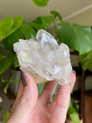 Glassy Clear Fluorapophyllite and Stilbite Cluster | Old Stock 1980’s from Curious Muse Crystals Tagged with apophyllite, clear, Crystal healing, fine mineral, genuine crystal, hide-notify-btn, natural mineral, raw mineral, reiki crystal, stilbite, zeolite