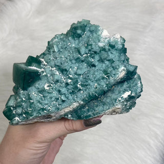Cubic Green Fluorite with Phantoms from Madagascar from Curious Muse Crystals Tagged with crystal energy, cubic, fluorescence, fluorite, green, hide-notify-btn, madagascar, reiki healing