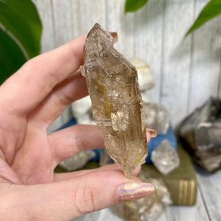 Double Terminated Fenster Quartz from Madagascar - Self-Discovery from Curious Muse Crystals Tagged with clear, crystal energy, Elestial Quartz, enhydro, fenster quartz, fluid inclusion, hide-notify-btn, inclusion quartz, limonite, mexico, quartz, reiki healing, yellow