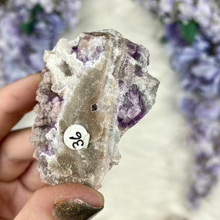 Fluorite with Quartz Epimorphs from Tombstone Arizona from Curious Muse Crystals Tagged with Arizona, botyroidal, clear brazil quartz, Crystal healing, fluorite, genuine crystal, hide-notify-btn, natural mineral, purple, raw mineral, reiki crystal, USA, white
