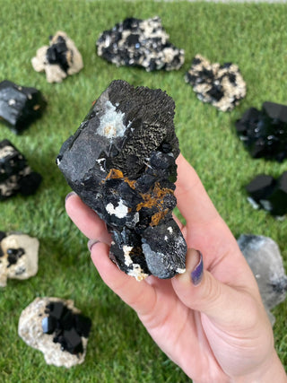 Erongo Black Tourmaline Foitite Raw Cluster | High Grade from Curious Muse Crystals Tagged with black, erongo, fine mineral, foitite, hide-notify-btn, namibia, raw, tourmaline