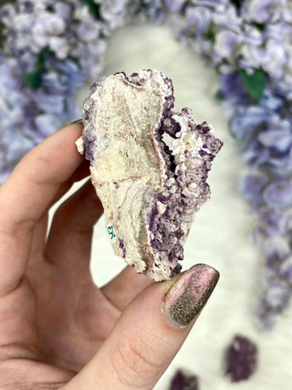 Fluorite with Quartz Epimorphs from Tombstone Arizona from Curious Muse Crystals Tagged with Arizona, botyroidal, clear brazil quartz, Crystal healing, fluorite, genuine crystal, hide-notify-btn, natural mineral, purple, raw mineral, reiki crystal, USA, white