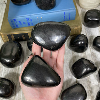 Shungite Polished Freeform from Curious Muse Crystals Tagged with black, crystal healing, detox crystal, emf shield, genuine shungite, protection crystal, purification stone, reiki work, russian shungite, shungite, wifi protection