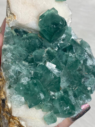 Cubic Green Fluorite from Madagascar from Curious Muse Crystals Tagged with crystal energy, cubic, fluorescence, fluorite, green, hide-notify-btn, madagascar, reiki healing