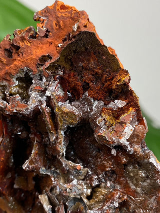 Calcite over Goethite and Limonite | Santa Eulalia, Mexico | G3 from Curious Muse Crystals Tagged with black, brown, calcite, crystal energy, goethite, hide-notify-btn, limonite, mexico, red, reiki healing, santa eulalia, yellow