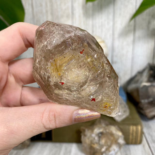 Double Terminated Fenster Quartz from Madagascar - Self-Discovery from Curious Muse Crystals Tagged with clear, crystal energy, Elestial Quartz, enhydro, fenster quartz, fluid inclusion, hide-notify-btn, inclusion quartz, limonite, mexico, quartz, reiki healing, yellow