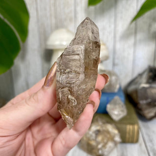 Double Terminated Fenster Quartz from Madagascar - Self-Discovery from Curious Muse Crystals Tagged with clear, crystal energy, Elestial Quartz, enhydro, fenster quartz, fluid inclusion, hide-notify-btn, inclusion quartz, limonite, mexico, quartz, reiki healing, yellow