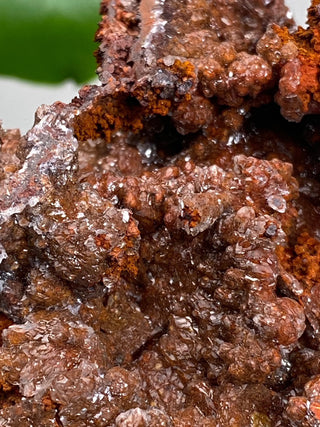 Calcite over Goethite and Limonite | Santa Eulalia, Mexico | G1 from Curious Muse Crystals Tagged with black, brown, calcite, crystal energy, goethite, hide-notify-btn, limonite, mexico, red, reiki healing, santa eulalia, yellow