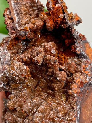 Calcite over Goethite and Limonite | Santa Eulalia, Mexico | G1 from Curious Muse Crystals Tagged with black, brown, calcite, crystal energy, goethite, hide-notify-btn, limonite, mexico, red, reiki healing, santa eulalia, yellow