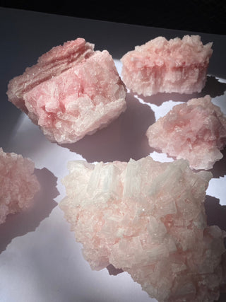 Halite from Owen’s Lake, California - Medium from Curious Muse Crystals Tagged with California, Crystal healing, genuine crystal, halite, hide-notify-btn, natural mineral, pink, raw mineral, reiki crystal, salt, USA