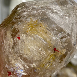 Double Terminated Fenster Quartz from Madagascar - Self-Discovery from Curious Muse Crystals Tagged with clear, crystal energy, Elestial Quartz, enhydro, fenster quartz, fluid inclusion, hide-notify-btn, inclusion quartz, limonite, mexico, quartz, reiki healing, yellow
