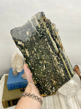Ocean Jasper Slab | Druzy Pocket from Curious Muse Crystals Tagged with Crystal healing, drusy pocket, hide-notify-btn, jasper, Madagascar mineral, mineral collection, natural mineral, ocean jasper, Orbicular jasper, peace and calming, purple, reiki healing, slab, white
