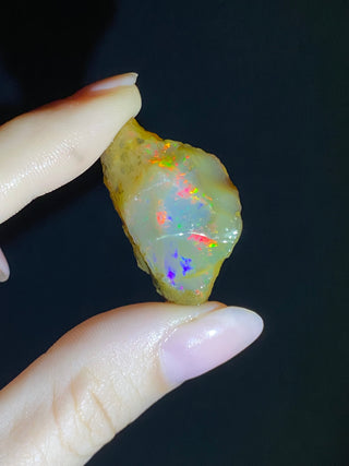 Raw Welo Opal from Ethiopia | Water Opal from Curious Muse Crystals Tagged with Ethiopian opal, flashy opal, hide-notify-btn, opal, rainbow, raw, Welo Opal