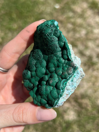 Malachite Botryoidal Raw Specimen | Green Copper Based Crystal