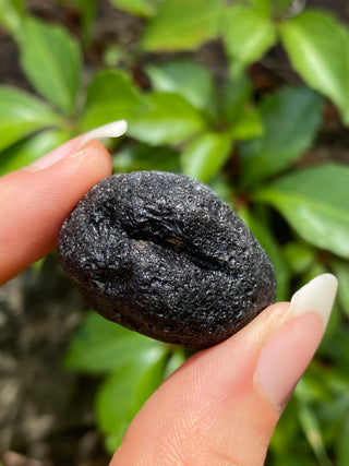 Colombianite 27g Pseudo-Tektite Raw Specimen from Curious Muse Crystals Tagged with black, colombia, colombianite, hide-notify-btn, moldavite, obsidian, reiki healing, space crystal, tektite