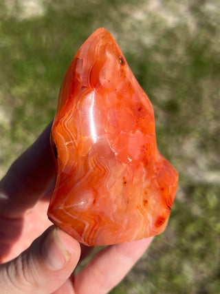 Carnelian Agate Flame | Red Agate from Madagascar