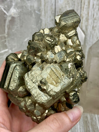 Pyrite Raw Large Termination Cluster | Brazil from Curious Muse Crystals Tagged with fools gold, gold, golden pyrite, money magic, money rock, pyrite, raw, raw crystal, wealth crystal