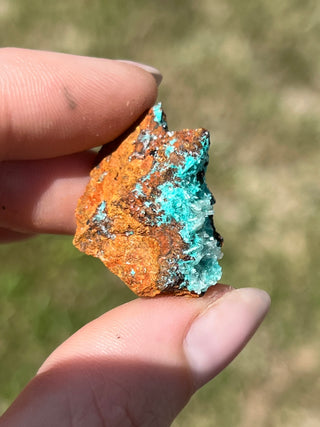 Rosasite with Aurichalcite Raw Specimen | Ojuela Mine, Mexico