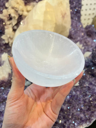 Selenite Round Bowl | Satin Spar Gypsum