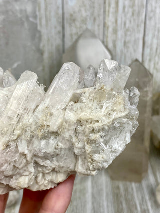 Danburite Raw Crystal Large Cluster | Caracas, Mexico from Curious Muse Crystals Tagged with clear, crown chakra, Crystal healing, danburite, hide-notify-btn, pink, raw, raw crystal