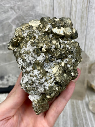 Pyrite Raw Large Termination Cluster | Brazil from Curious Muse Crystals Tagged with fools gold, gold, golden pyrite, money magic, money rock, pyrite, raw, raw crystal, wealth crystal