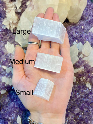 Selenite Raw Chunks | Satin Spar Rough Crystals