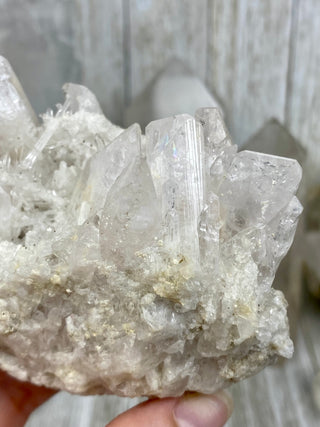 Danburite Raw Crystal Large Cluster | Caracas, Mexico from Curious Muse Crystals Tagged with clear, crown chakra, Crystal healing, danburite, hide-notify-btn, pink, raw, raw crystal