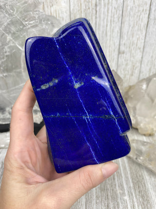 Dark Blue Lapis Lazuli Slab | Sparkly Pyrite Flakes from Curious Muse Crystals Tagged with blue, crown chakra, gold, hide-notify-btn, lapis, Lapis lazuli, pyrite, ultramarine