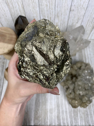 Pyrite Raw Cluster | Brazil from Curious Muse Crystals Tagged with fools gold, gold, golden pyrite, money magic, money rock, pyrite, raw, raw crystal, wealth crystal