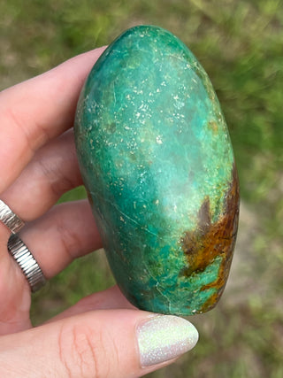 Peruvian Turquoise Freeform | Dark Green