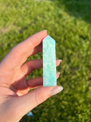 Blue Aragonite Tower | Caribbean Calcite Tower