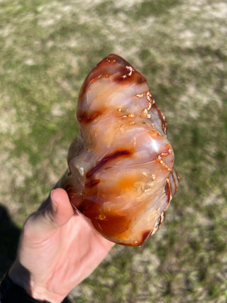 Carnelian Agate XL Flame | Red Agate from Madagascar