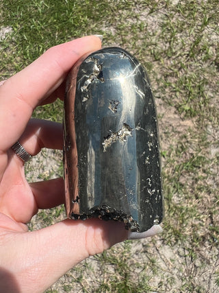 Pyrite Semi-Polished Free Form | Brazil