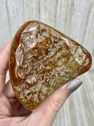 Rutile Quartz Polished Free Form High Grade from Curious Muse Crystals Tagged with clear, clear brazil quartz, crystal energy, crystal lens, genuine crystal, hide-notify-btn, polished, quartz, reiki crystal, reiki healing, rutile