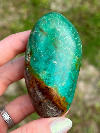 Peruvian Turquoise Freeform | Dark Green