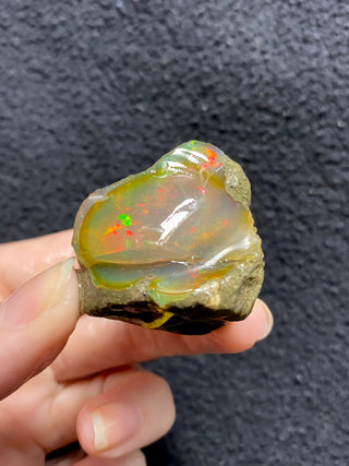 Raw Welo Opal from Ethiopia | Water Opal from Curious Muse Crystals Tagged with Ethiopian opal, flashy opal, hide-notify-btn, opal, rainbow, raw, Welo Opal