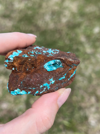 Rosasite with Aurichalcite Raw Specimen | Ojuela Mine, Mexico