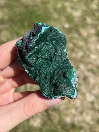 Malachite Botryoidal Raw Specimen | Green Copper Based Crystal