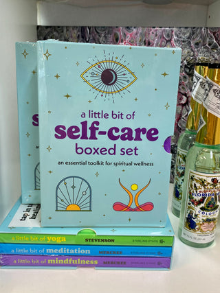 Little Bit of Self-Care Boxed Set: Yoga, Mindfulness, and Meditation from Curious Muse Crystals Tagged with book, meditation book, mindfulness, yoga