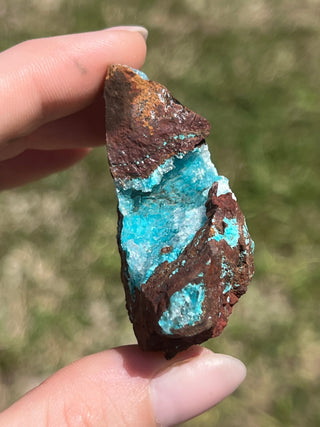 Rosasite with Aurichalcite Raw Specimen | Ojuela Mine, Mexico