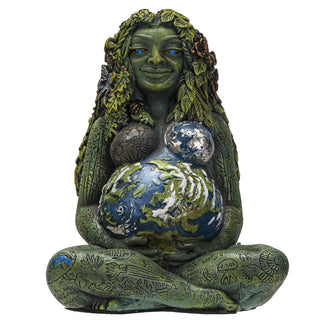 Mother Gaia Statue 3 inch from Curious Muse Crystals for 34. Tagged with gaia, millennial gaia, mother earth, sacred space, statue, wall decor