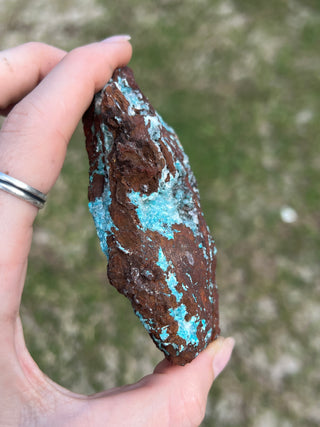 Rosasite with Aurichalcite Raw Specimen | Ojuela Mine, Mexico