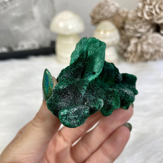 Velvet Malachite Cluster | Fibrous Green Copper Based Crystal from Curious Muse Crystals Tagged with Copper Stone, Crystal Healing, Dark Green Stone, Genuine Crystal, green, Hearth Chakra, hide-notify-btn, Malachite, Manifestation, Mineral Collection, Natural Mineral, Prosperity Wealth, Raw Mineral, Reiki Healing