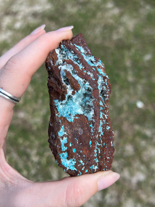 Rosasite with Aurichalcite Raw Specimen | Ojuela Mine, Mexico